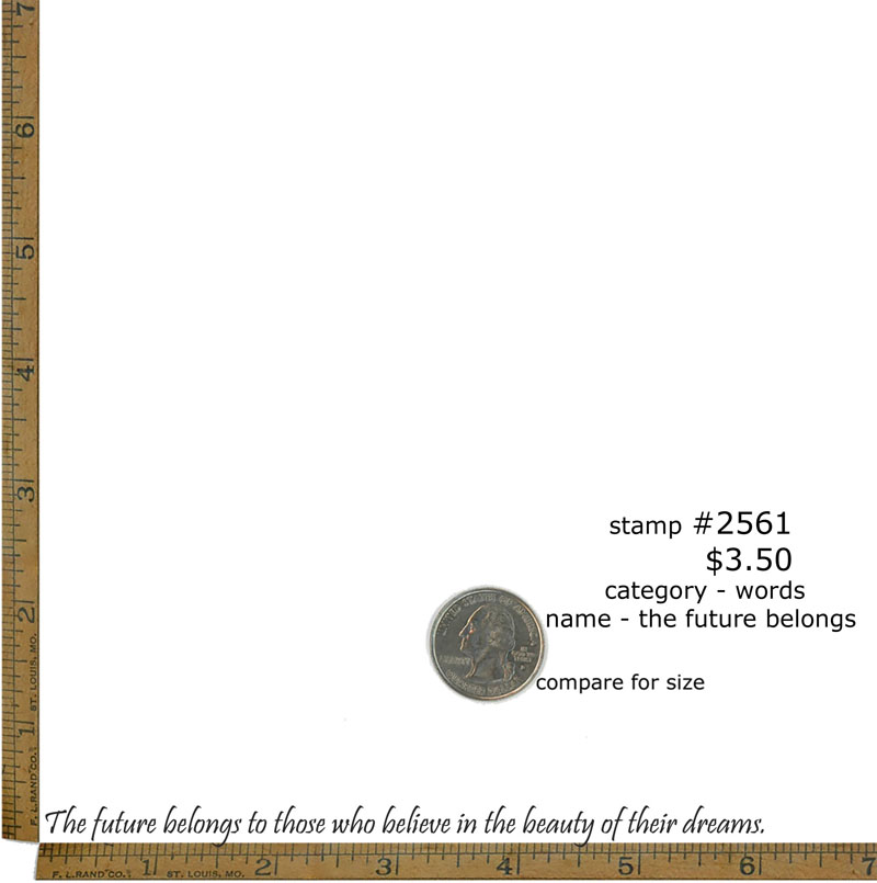 #2561 - The Future Belongs - Words